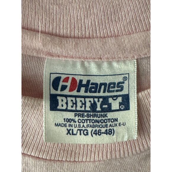 Vintage Hawaii Tshirt Neon Pink Single Stitch Graphics 1989 80s 90s1980s Read XL - Picture 4 of 11